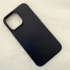 Midnight Navy Leather iPhone 13 Pro Case